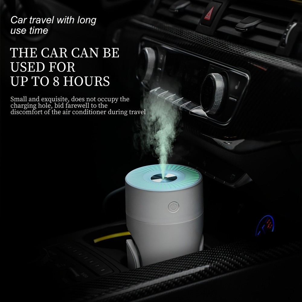 Desktop Mini Humidifier; Small Desktop Cool Mini Humidifier With Colored Night L
