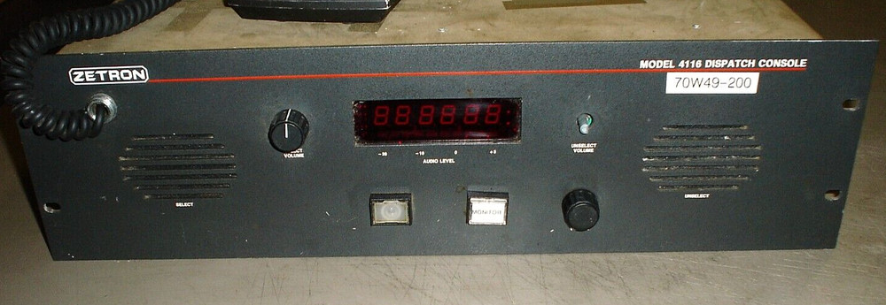 Zetron Model 4116 Dispatch Console with Desk Mic
