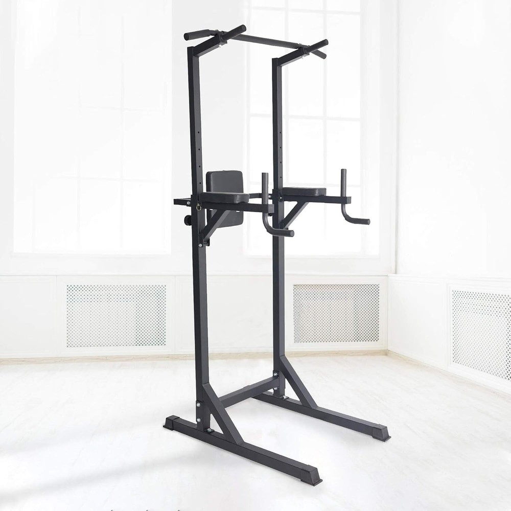 Power Tower Multi-Function Strength Training Dip Station Pull Up Bar Adjustable