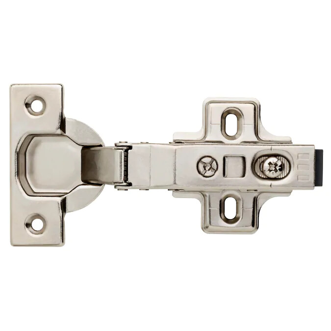 Brainerd 2-Pack Full Nickel Plated Soft Close Concealed Cabinet Hinge