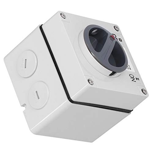 Outdoor Power Isolator - 500V On-Off Switch with Rotary Control Socket and