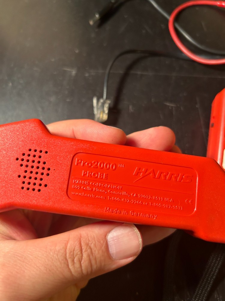 Harris Pro2000 Tone Generator & Probe Set with Case Cable Tracer Tester