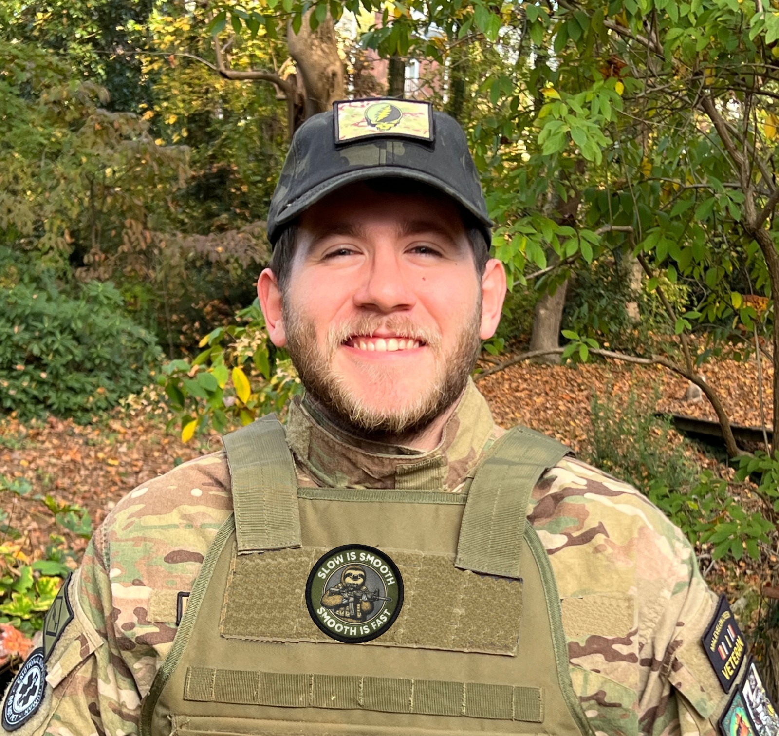 Slow is Smooth Smooth Is Fast Morale Patch Tactical Army Military Tactical Sloth