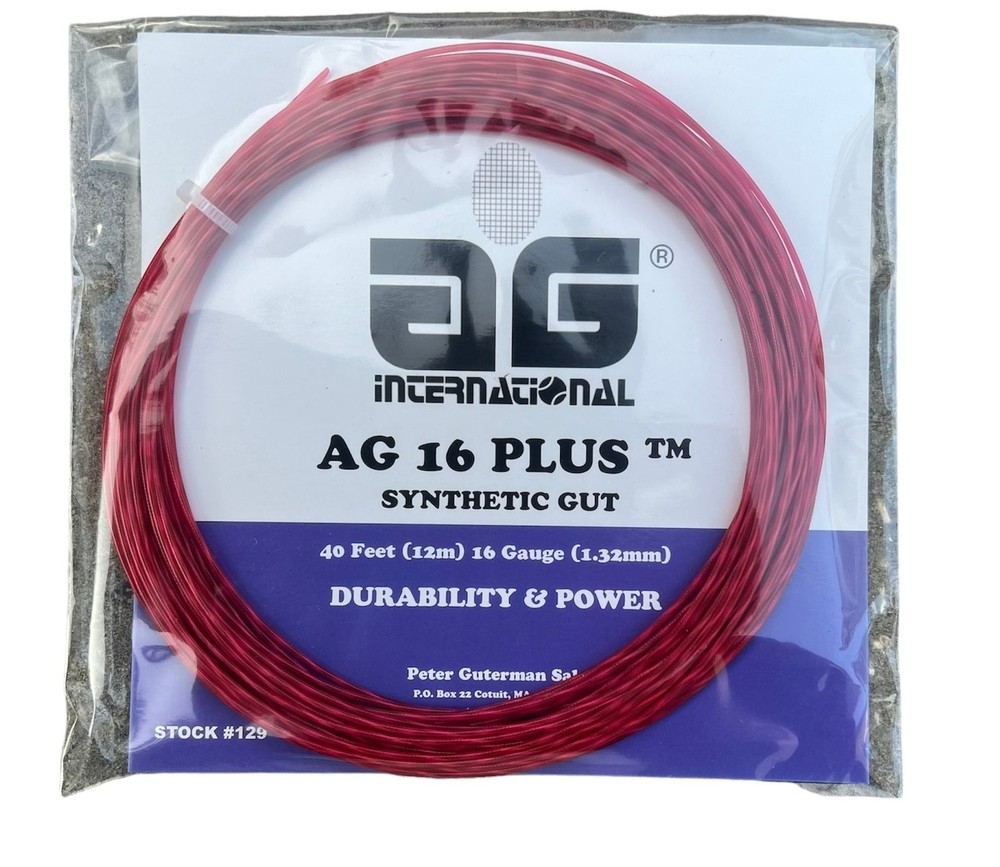 AG 16 Plus Tennis String Set - Red