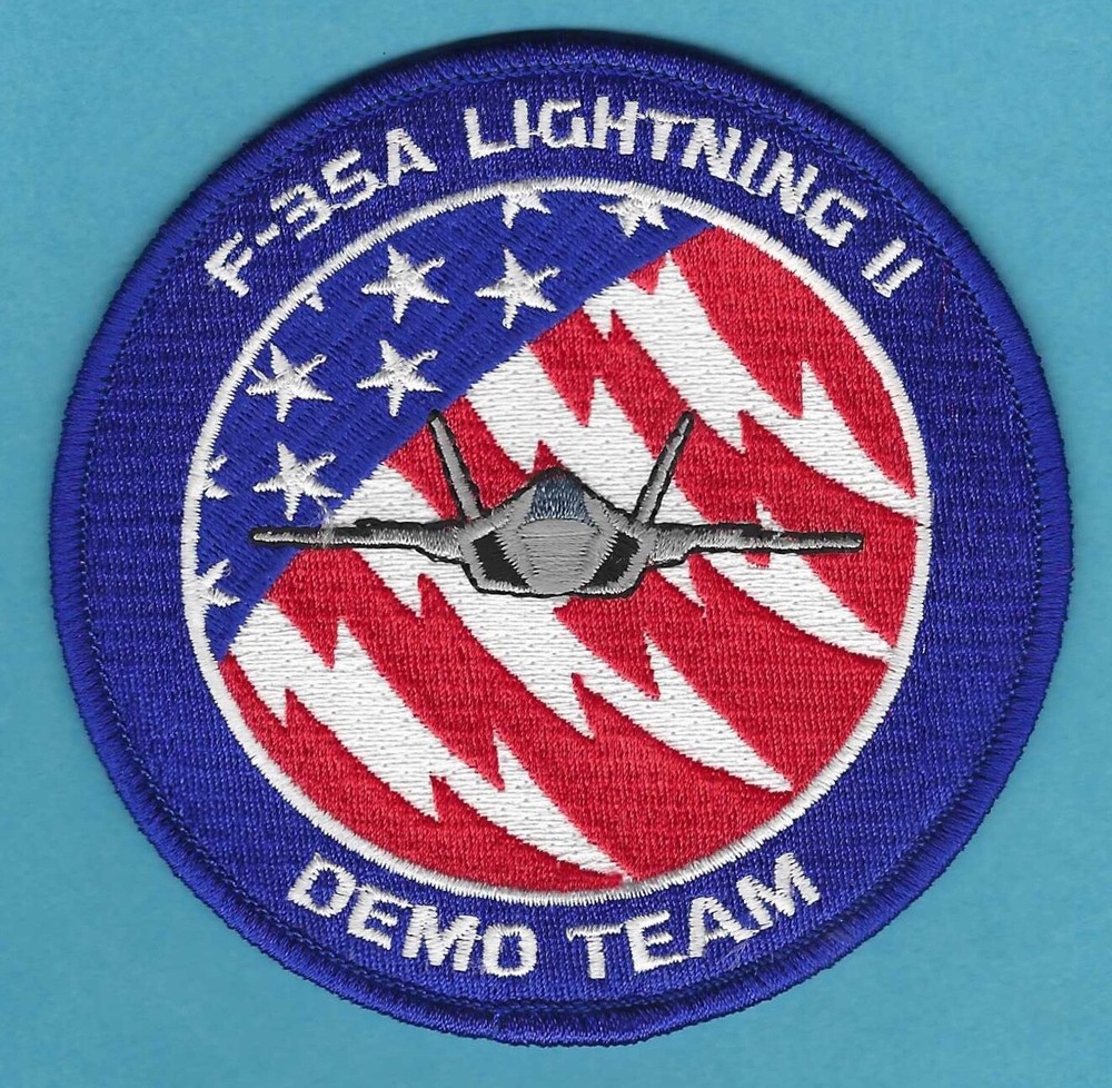 F-35A LIGHTNING II USAF FIGHTER SQUADRON DEMO TEAM PATCH