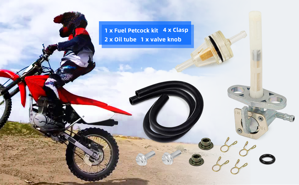 Fuel Valve Petcock kit For HONDA XR70 XR80 XR100 R CRF80 CRF100 CRF150 CRF230 F