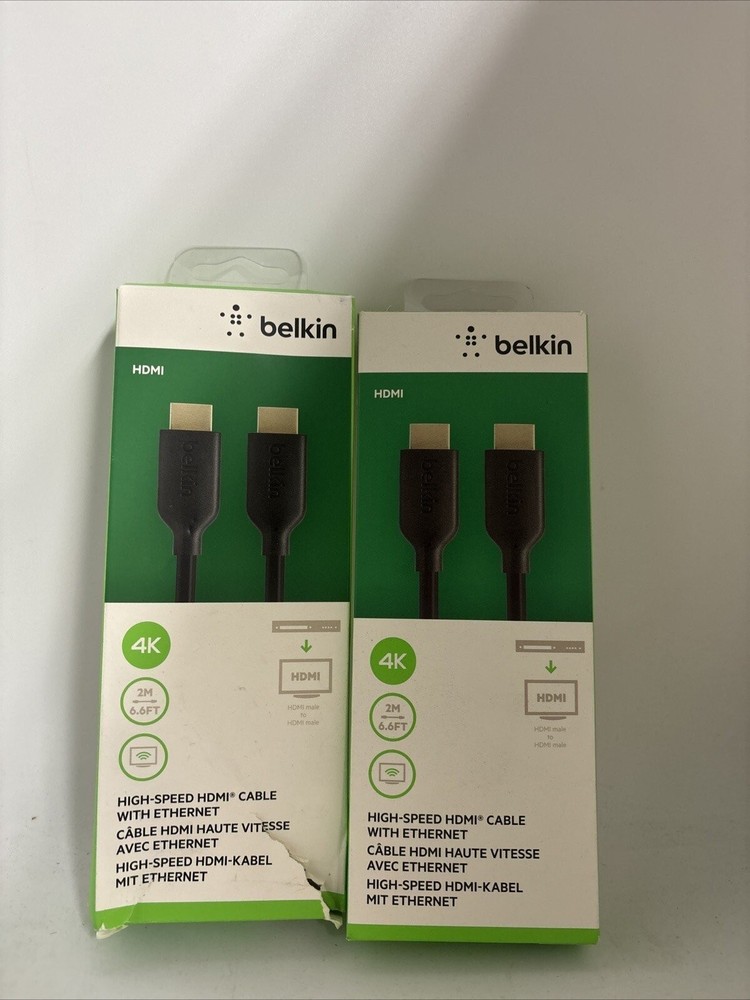 2 X Belkin HDMI A/V Cable