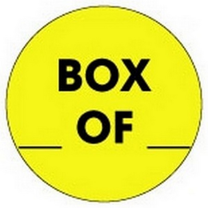 2" Diameter Box ____ Of ____ Circle Labels (500 per Roll)
