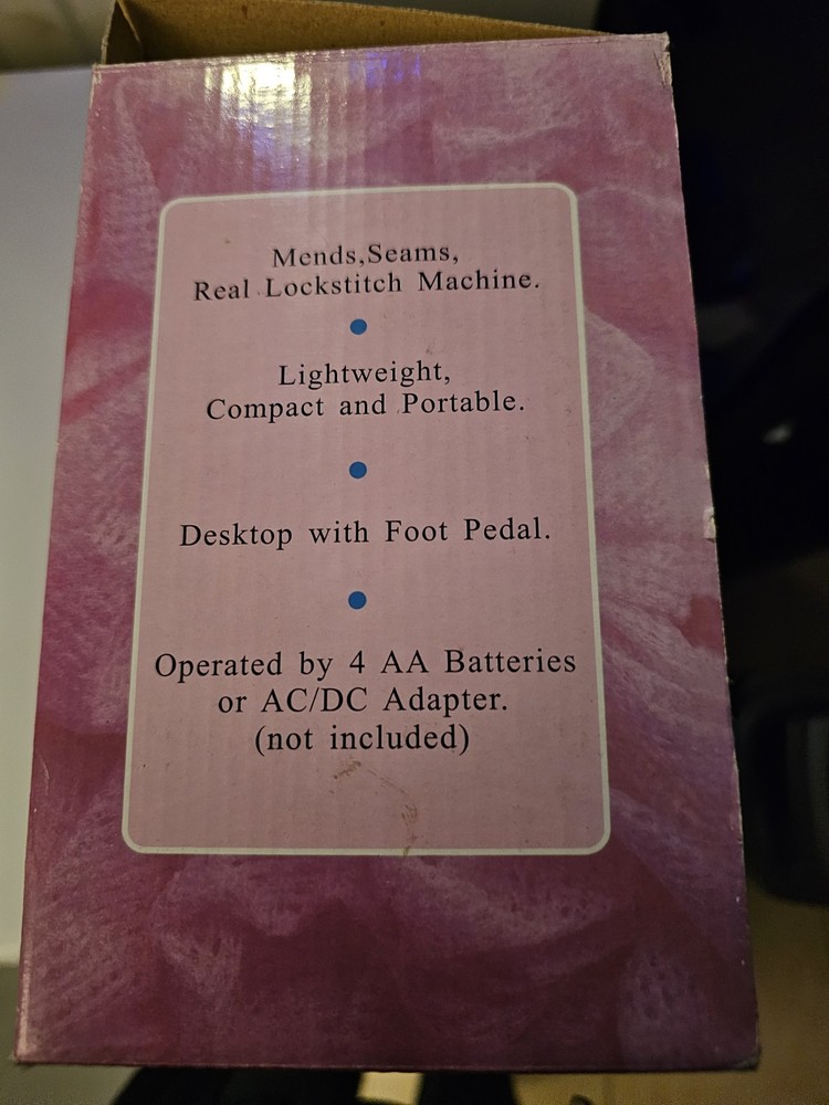 Lockstitch Portable Double Thread Sewing Machine Vintage Model 6464 S855 Complet