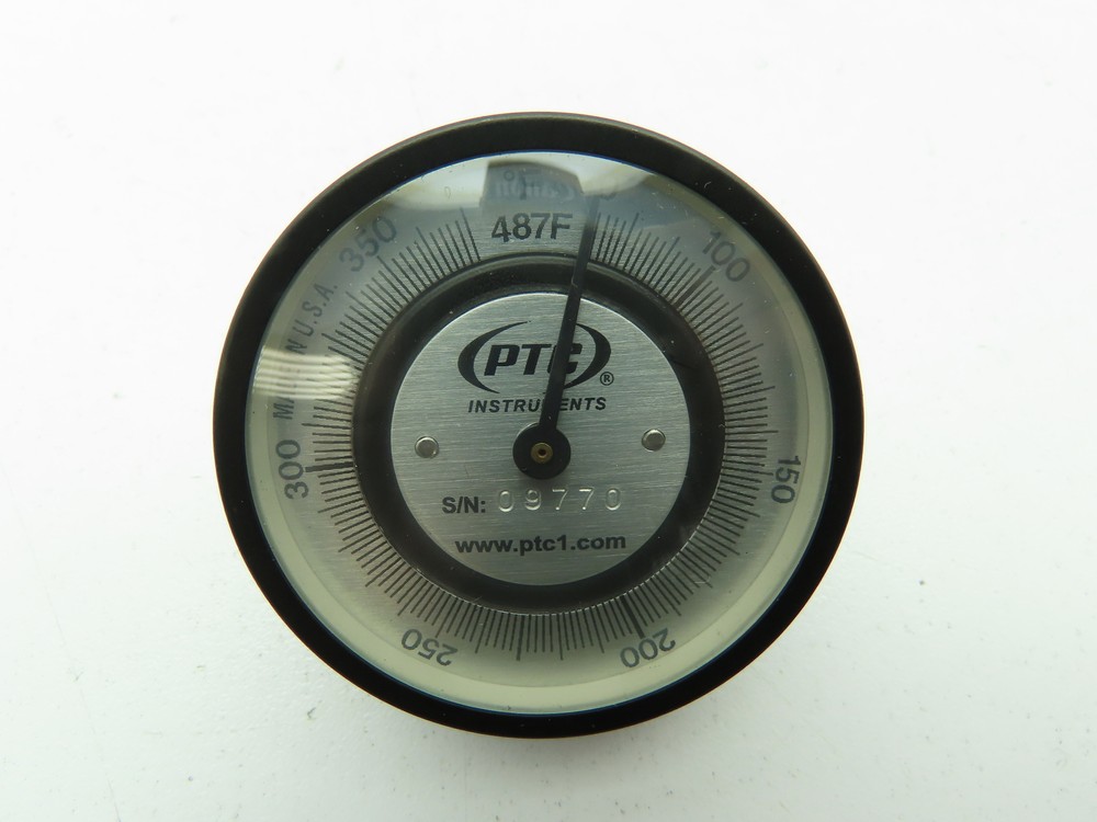 PTC 487F Pipe Surface Spring Held Thermometer 70-370°F 2" Dial