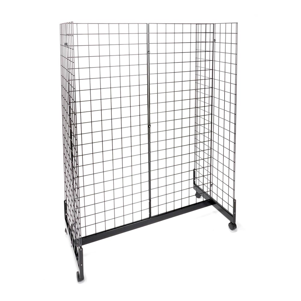 Black Grid Gondola Unit - Includes Base and Casters