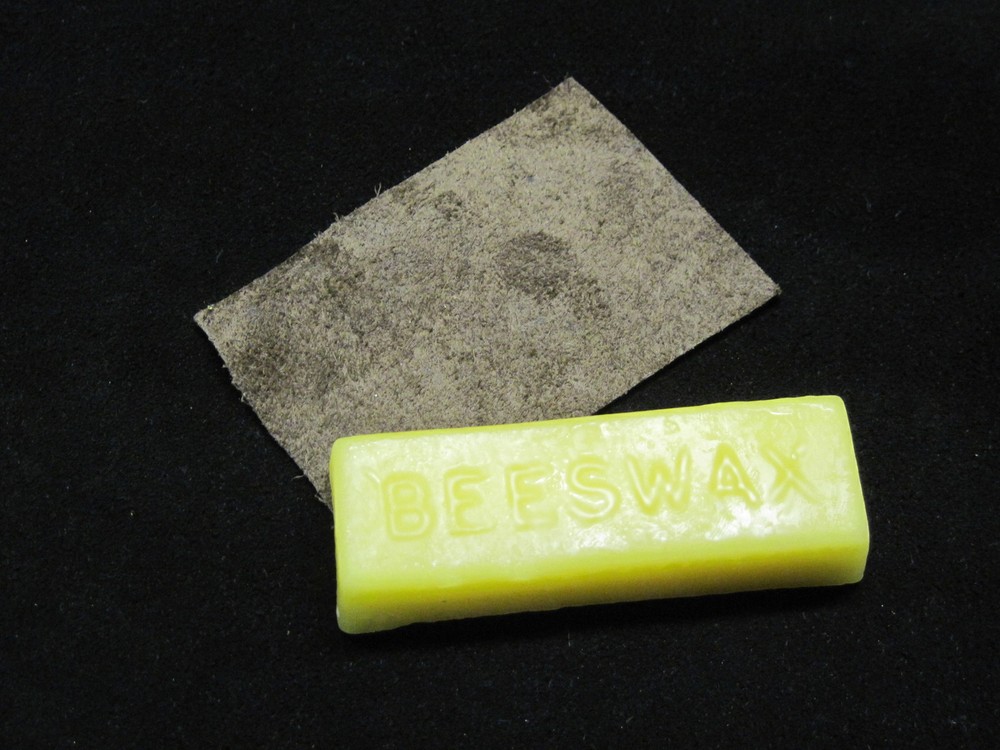 Bow String BEESWAX & LEATHER APPLICATOR Pad Traditional BOWSTRING WAX Archery