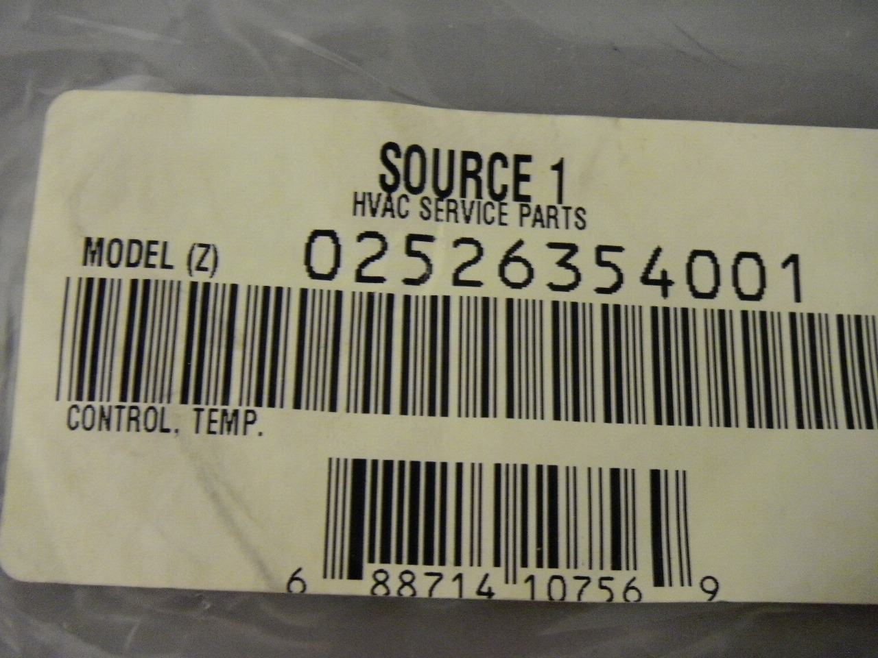York Source1 02526354001 Temperature Control Sensor Switch Open 55 x Close 27
