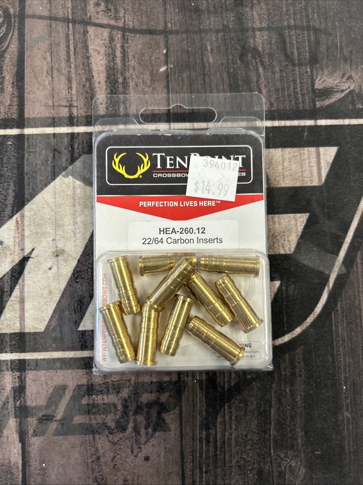 Ten point Crossbow 22/64 Carbon Inserts