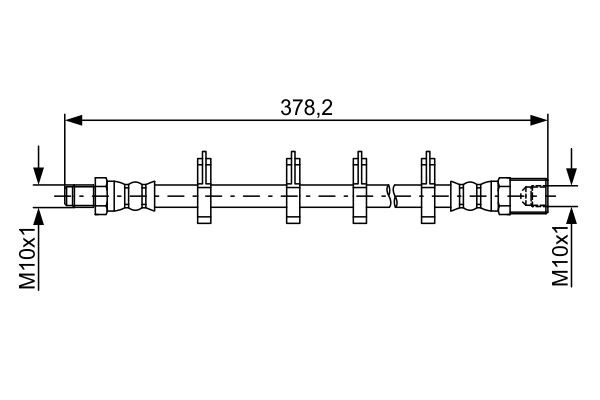 Brake Hose BOSCH 1987481847