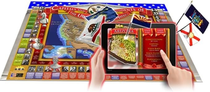 USA CAPITALS & PRESIDENTS INTERACTIVE MAP WC07