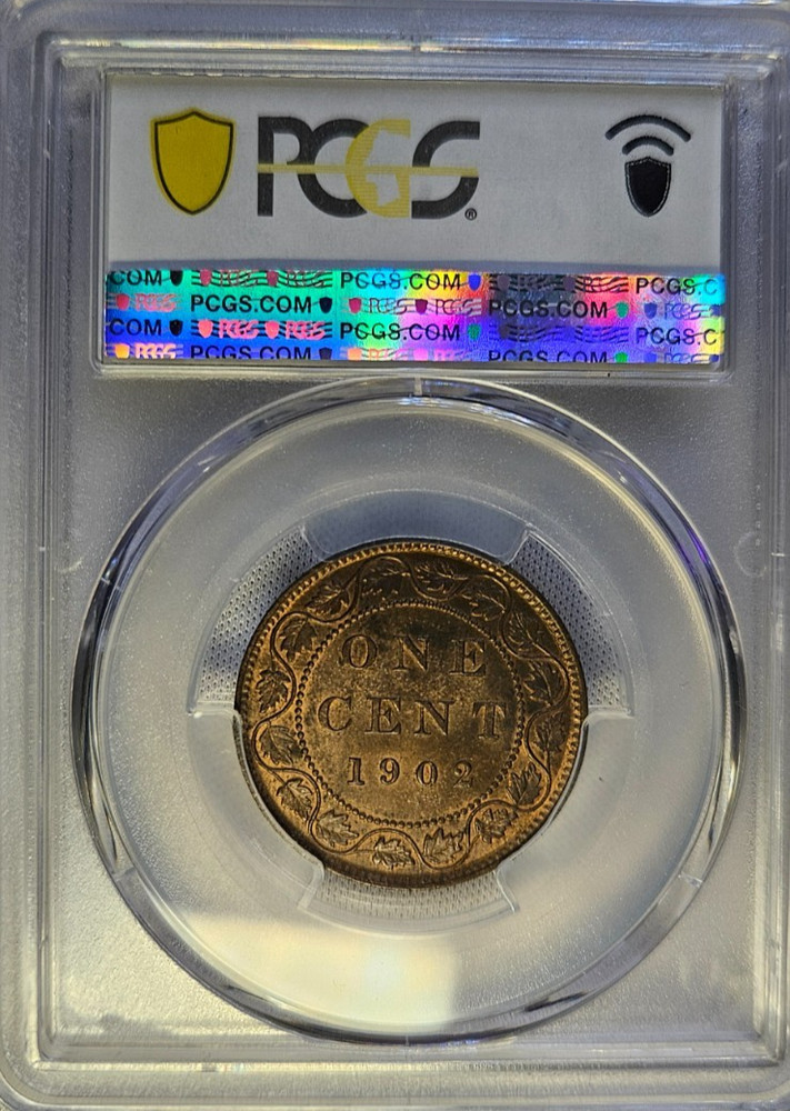 Canada 1902 Large Cent PCGS MS64 BN #AB733