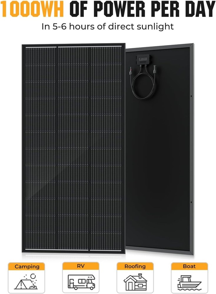 200 Watt Solar Panel 18BB 25 High Efficiency N Type