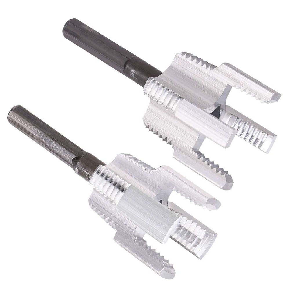 2Pcs 1/2''&3/4'' Water Pipe Integrated Internal & External Pipe Threading Tool