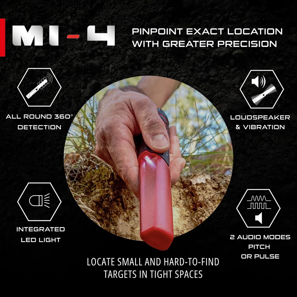XP Metal Detectors MI-4 Pinpointer, designed to be used by all detectorists, 20