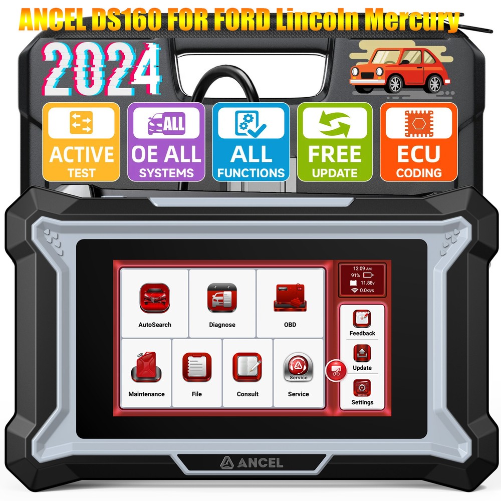 For FORD Full System OBD2 Scanner Code Reader with Bi-Directional DPF SAS Coding