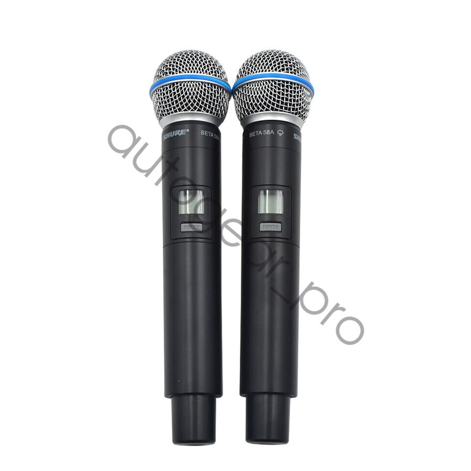 GLXD4+BETA58A Shure Vocal Dual Channel Wireless Microphone System UHF Handheld