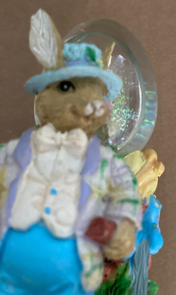 Easter Bunny Snow Globe