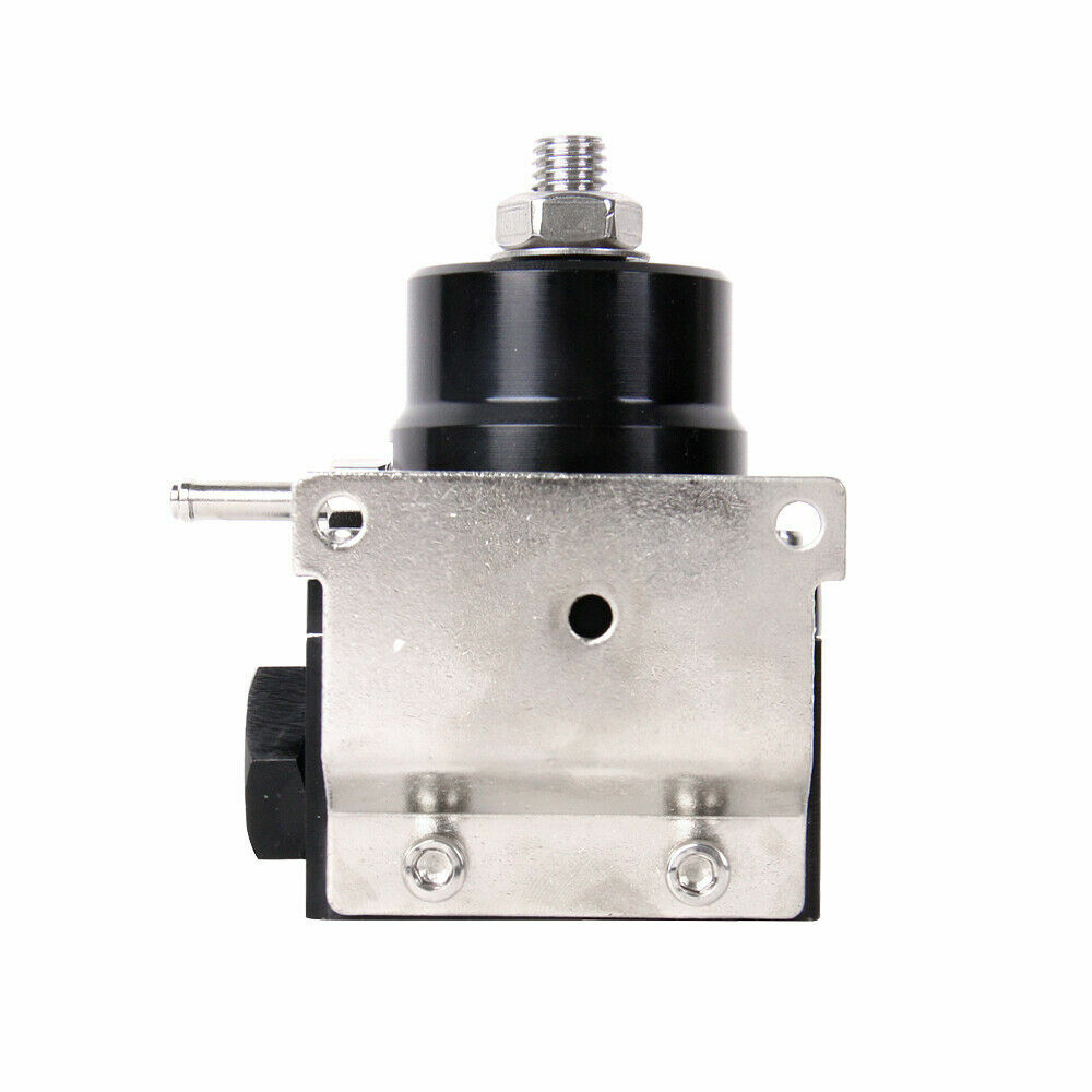 LokoCar Adjustable Fuel Pressure Regulator Kit Oil 0-100psi Gauge -6AN 6AN Black