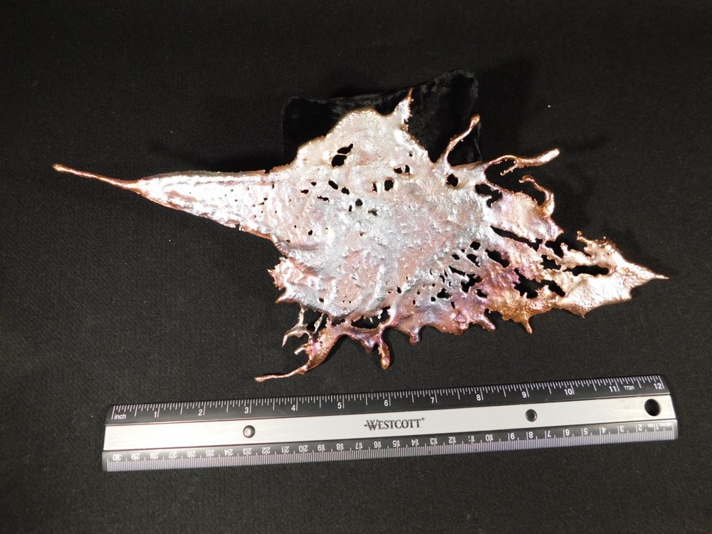 Big! Bright Solid Solid COPPER Splash ART Sculpture Arizona 161gr