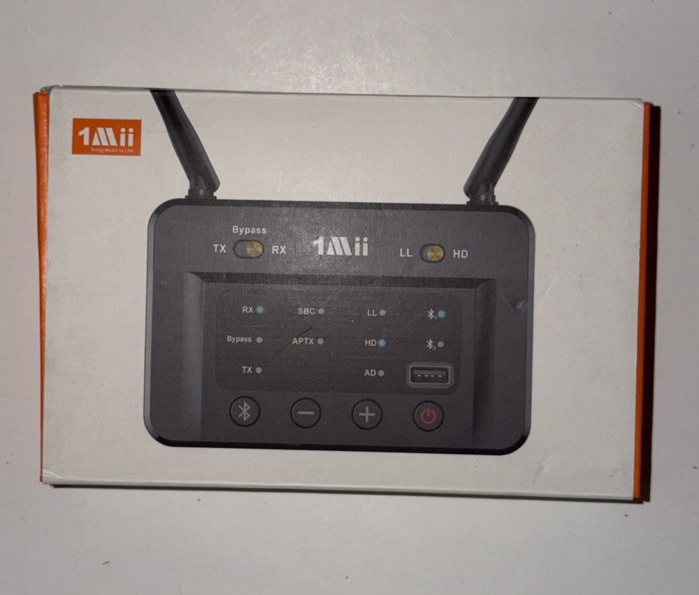 1Mii B03S Bluetooth 5.3 Transmitter/Receiver for TV, PC, Old Stereo, Etc