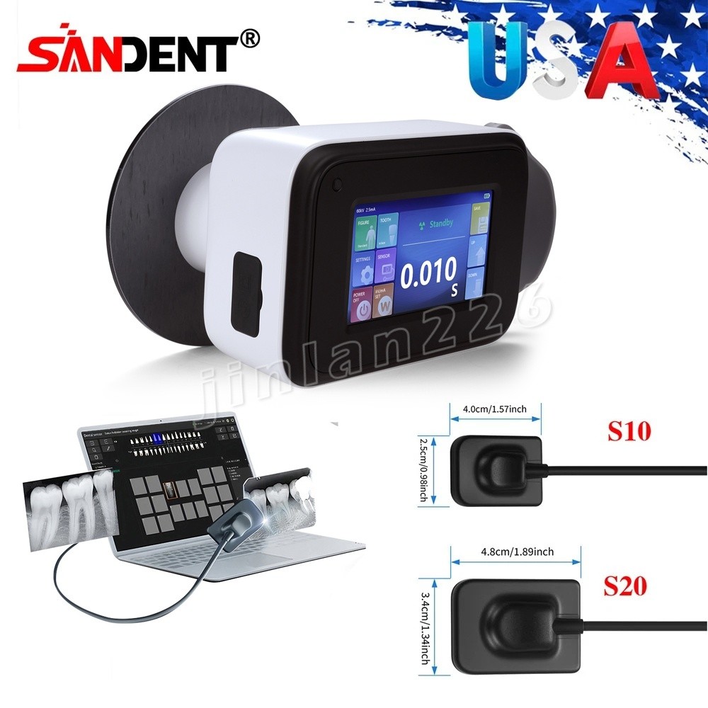 Dental X Portable Rayos Digital Machine Imaging System + Scatter Shield / Sensor