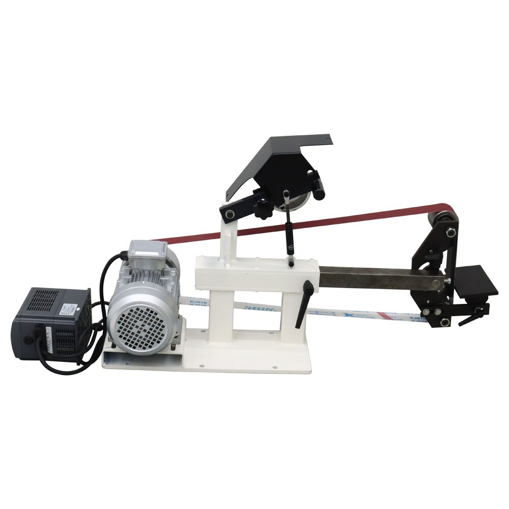 110V 72"-82" Frequency Conversion Sand Belt Knife Grinding Polishing Machine