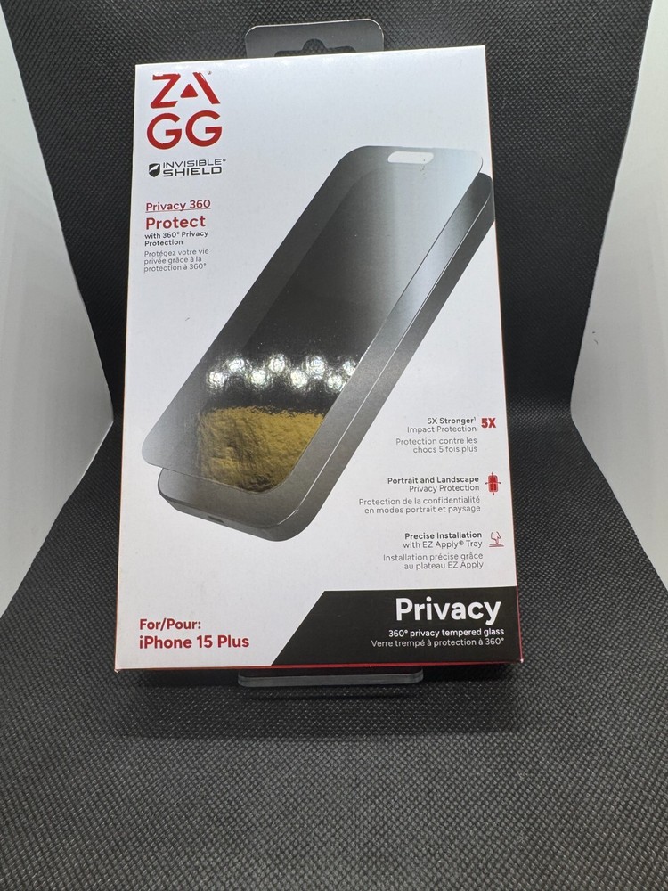 ZAGG Invisible Shield Privacy 360 Screen Protector for Apple iPhone 15 PLUS