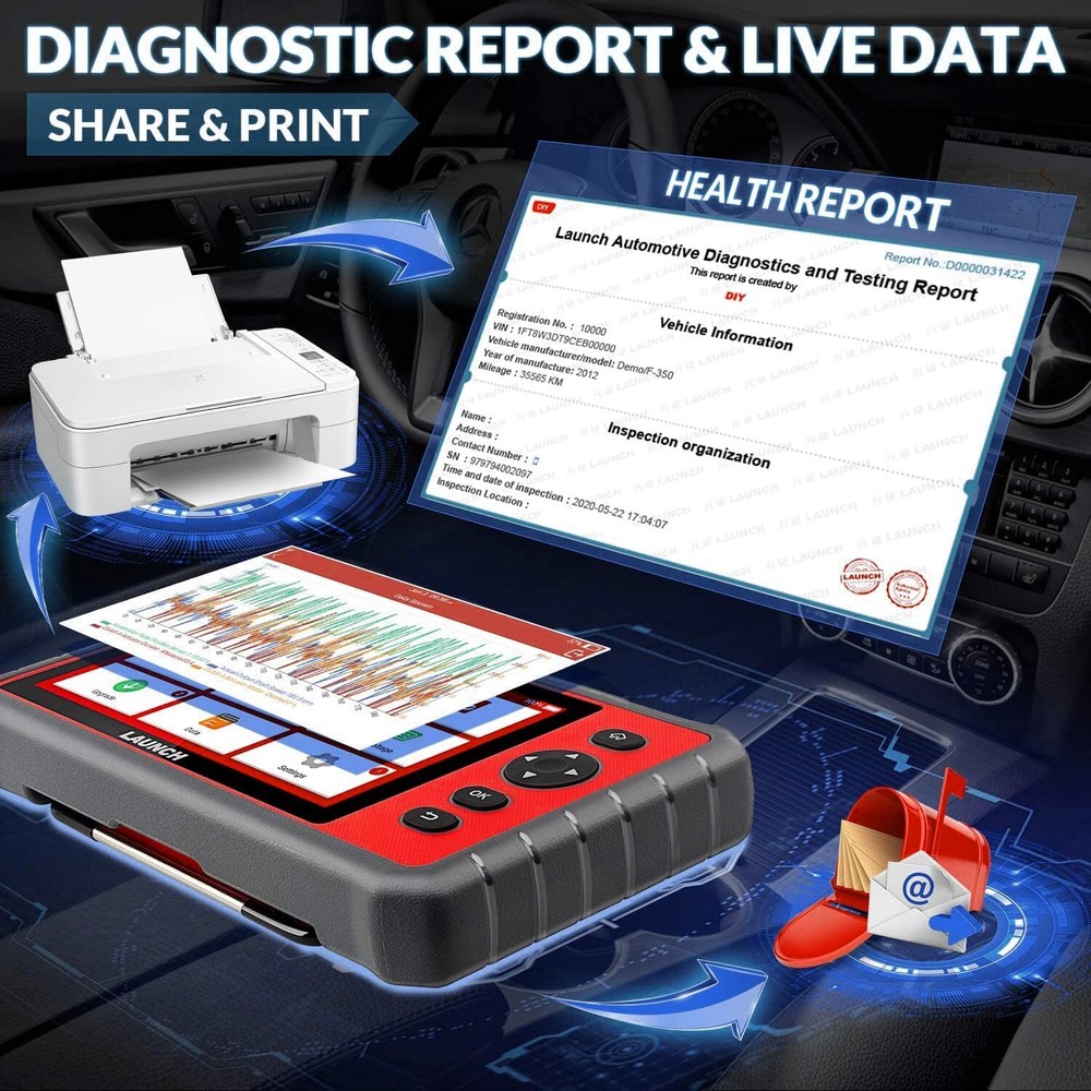 2024 LAUNCH CRP909E Pro Full System Diagnostic Tool OBD2 Scanner Key Coding TPMS