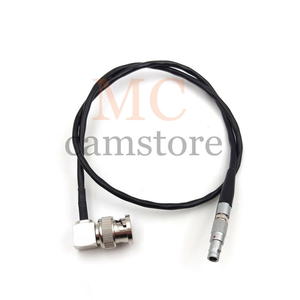 Right Angle BNC to 00B 4 Pin Timecode Input Cable ，for Red Epic Scarlet 20"