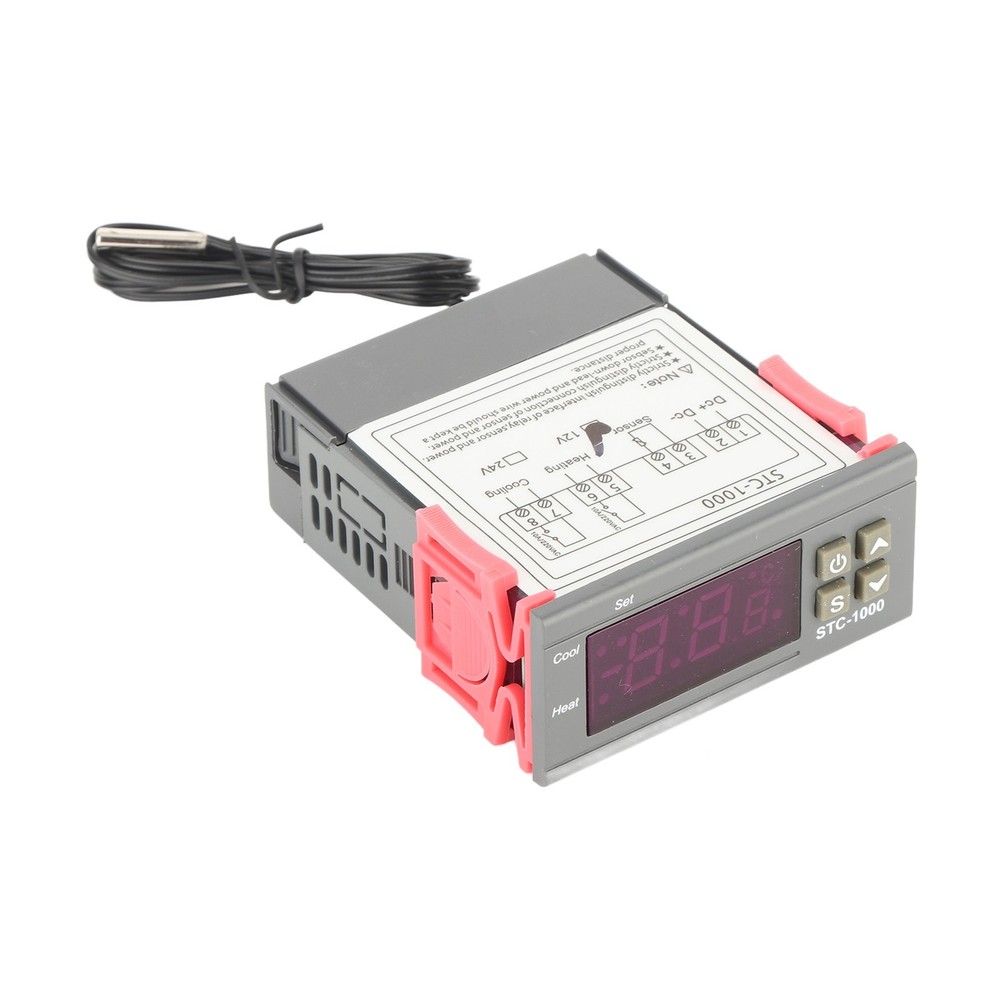 Digital Temperature Controller With Sensor STC-1000 Accurate Cooling And Hea