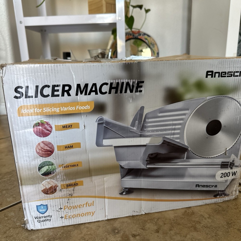 New Premium Meat Slicer Machine Anescva