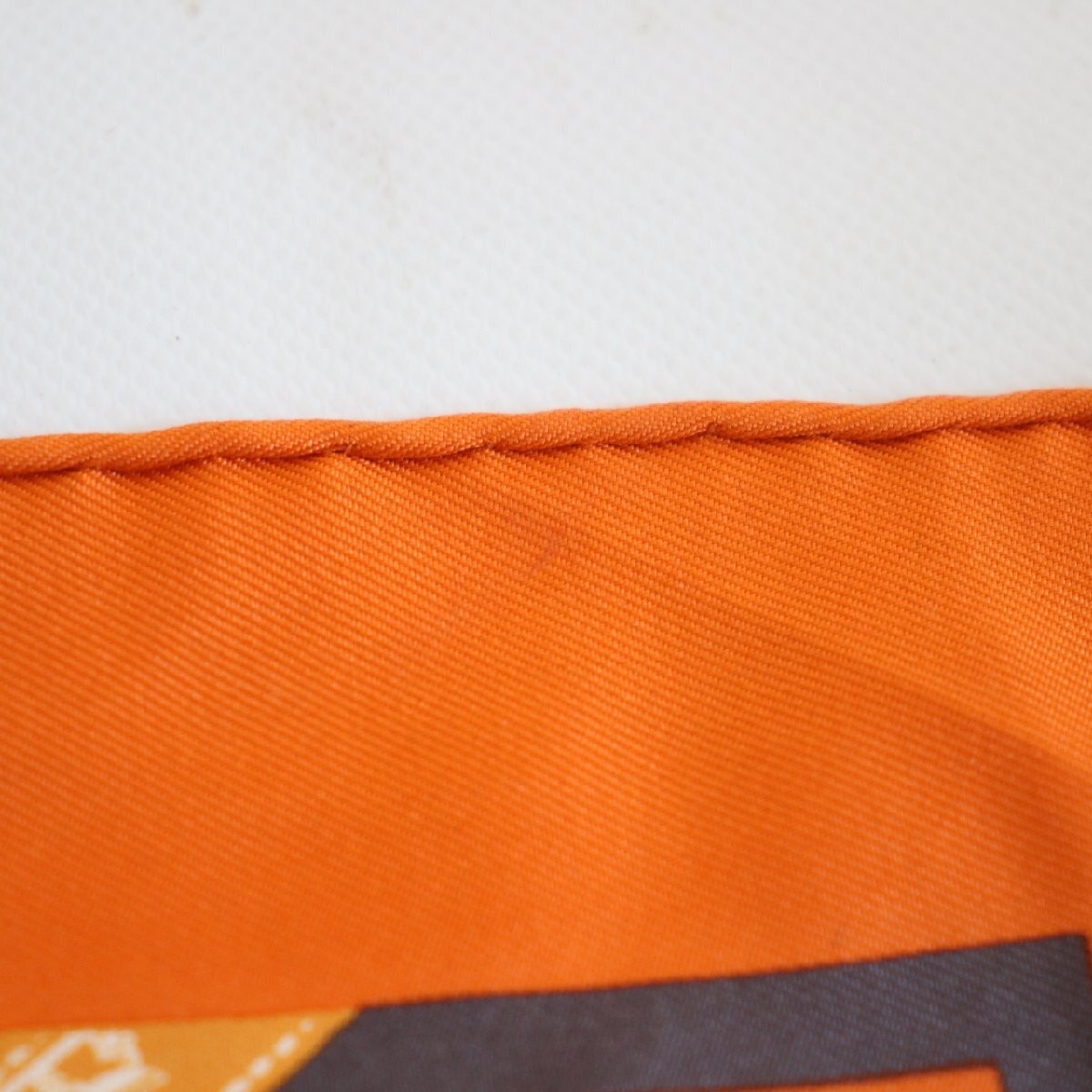 Hermès Carre Gavroche 45 Silk Scarf Orange