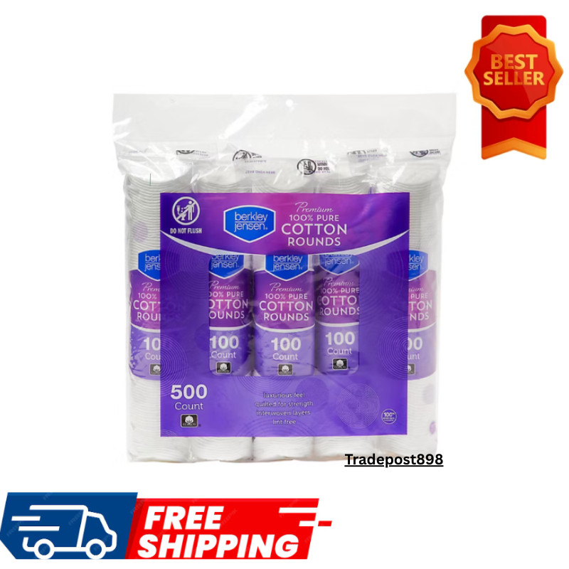 Berkley Jensen Cotton Rounds, Multi-purpose, Multi Pack, 500 Ct
