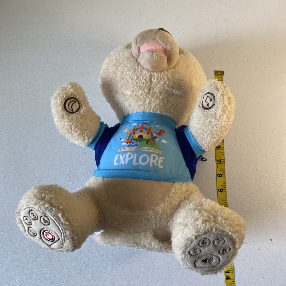 Spark Create Imagine Interactive Learning Plush Bear for Child, No Books (E1)