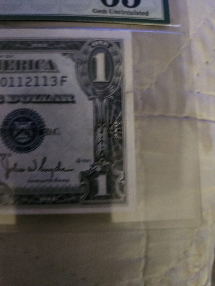 1935 D RARE ERROR MISALIGNED $1 SILVER CERTIFICATE Collectible