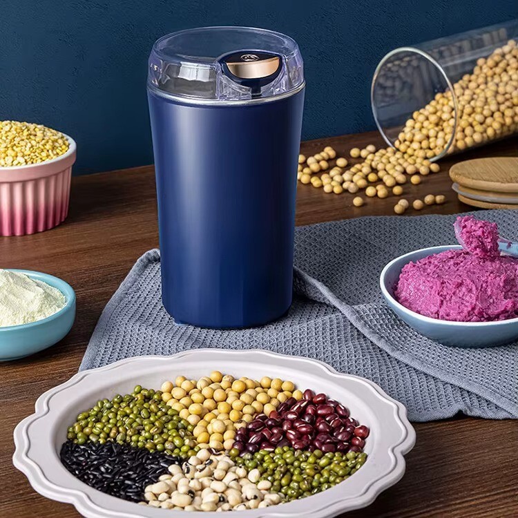 Spice Grinder One-touch Push-Button Stainless Steel Grind