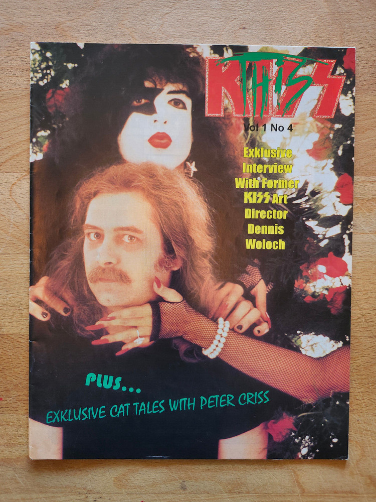 KISS This RARE Vintage Canada Magazine Vol 1 Num 4 Peter Criss Elder Centerfold