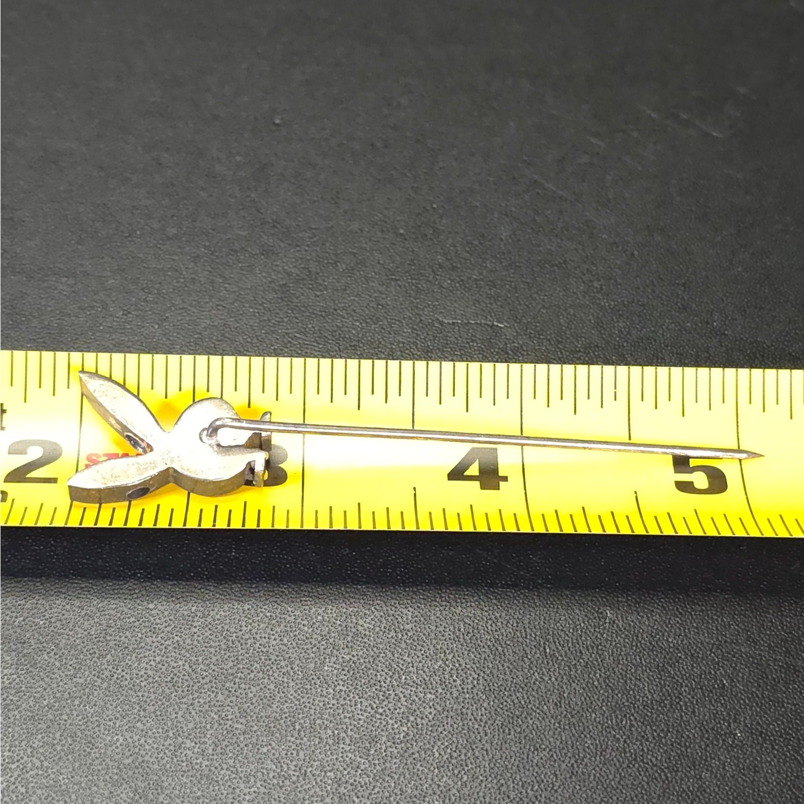 Vintage Unsigned Sliver Plate PlayBoy Bunny Straight Pin