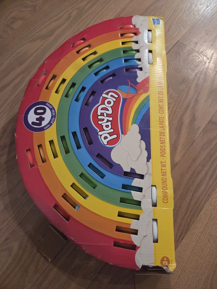 Play-Doh Ultimate Rainbow 40 Pack, Mini Play-Doh Cans - 40 Ounces Open Box New