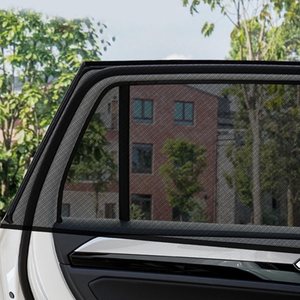 4PCs Universal Car Side Window Sun Shade Sunshade Cover Visor Mesh Screen Shield