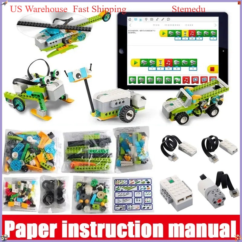 Core Programming Kit STEM Building Blocks Kit with Bluetooth for Kid Robotics US