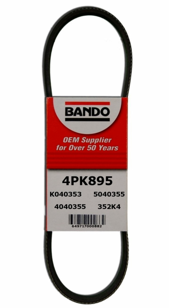 97-01 HONDA CR-V BANDO OEM Drive Belt 3Pcs ALTE/ A.C/POW S 4PK820 4PK845 4PK895