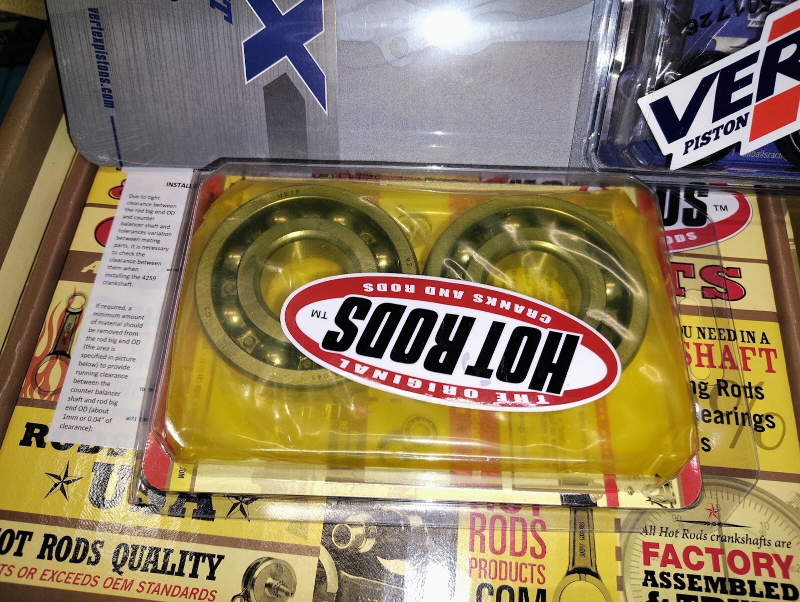 Hot Rods Bottom End +4mm Stroker Crankshaft Kit 2000-2020 Suzuki DR-Z DRZ 400 S