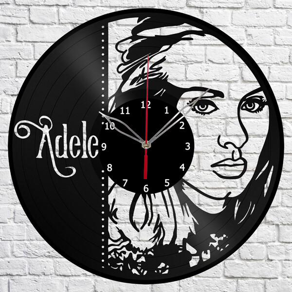 Vinyl Clock  Adele Logo Wall Clock Unique Art Vinyl Record Wall Clock 1008